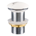 COMAD CLICK-CLACK T201M-W13-3 - Umyvadlová výpusť CLICK-CLACK pr. 7 cm matná bílá