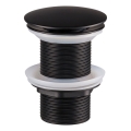 COMAD CLICK-CLACK T201MBG-3 - Umyvadlová výpusť CLICK-CLACK pr. 7 cm matná černá