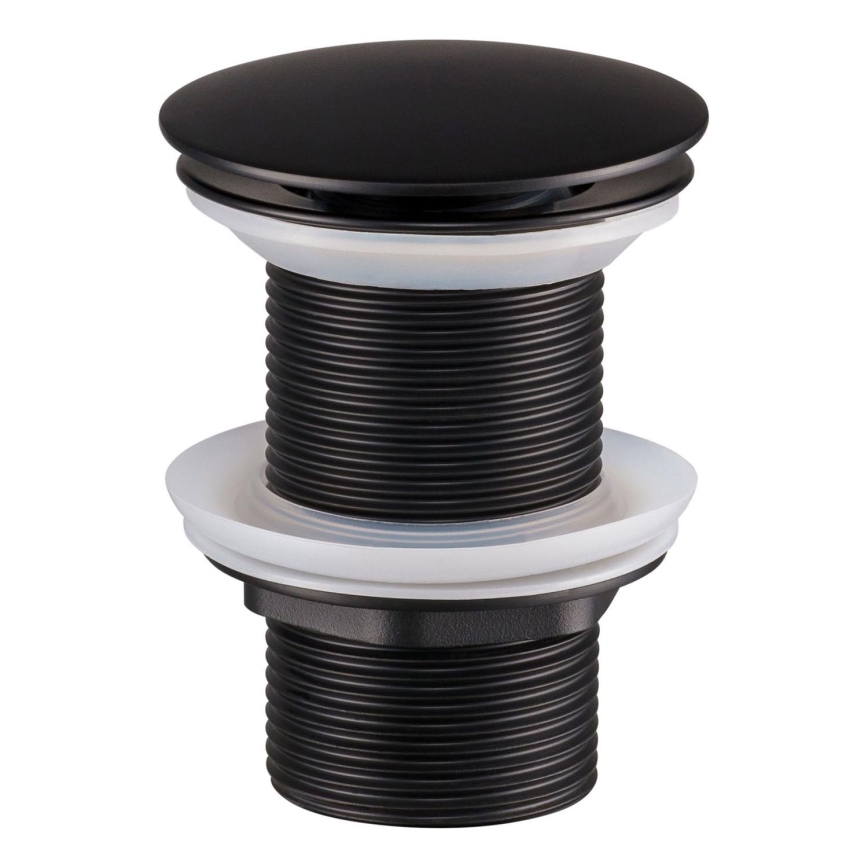 COMAD CLICK-CLACK T201MBG-3 - Umyvadlová výpusť CLICK-CLACK pr. 7 cm matná černá