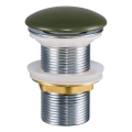 COMAD CLICK-CLACK T201MFG-3 - Umyvadlová výpusť CLICK-CLACK pr. 7 cm matná zelená