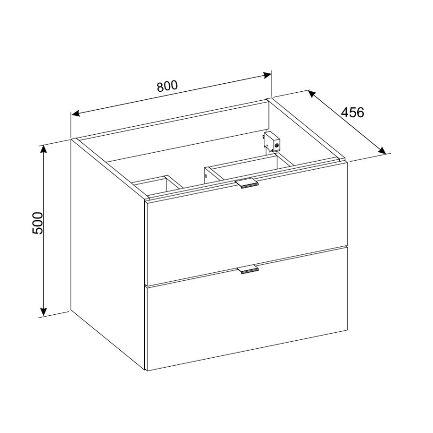 COMAD DALIA CASHMERE 82-80-46-2S - Koupelnová skříňka pod umyvadlo DALIA 50x80 cm béžová