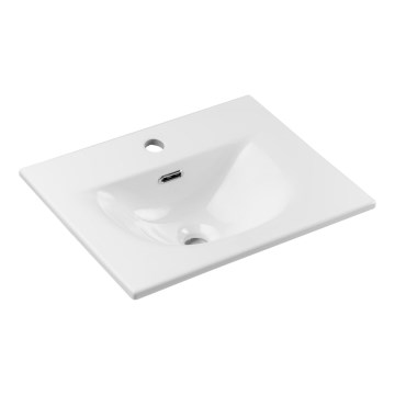 COMAD SKY 3 50CM DP ( E-8099-3-50 ) - Zápustné umyvadlo SKY 51x40 cm keramika/matná bílá