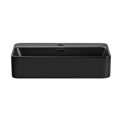 COMAD TRUST 2 BLACK ( E-6282 ) - Umyvadlo na desku TRUST 55x38 cm keramika/matná černá
