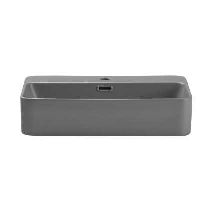 COMAD TRUST 2 MATT LIGHT GREY ( E-6282 ) - Umyvadlo na desku TRUST 55x38 cm keramika/matná šedá
