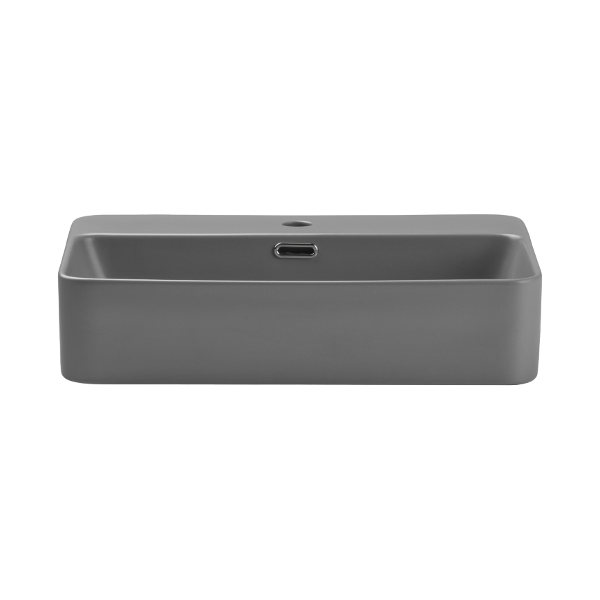 COMAD TRUST 2 MATT LIGHT GREY ( E-6282 ) - Umyvadlo na desku TRUST 55x38 cm keramika/matná šedá