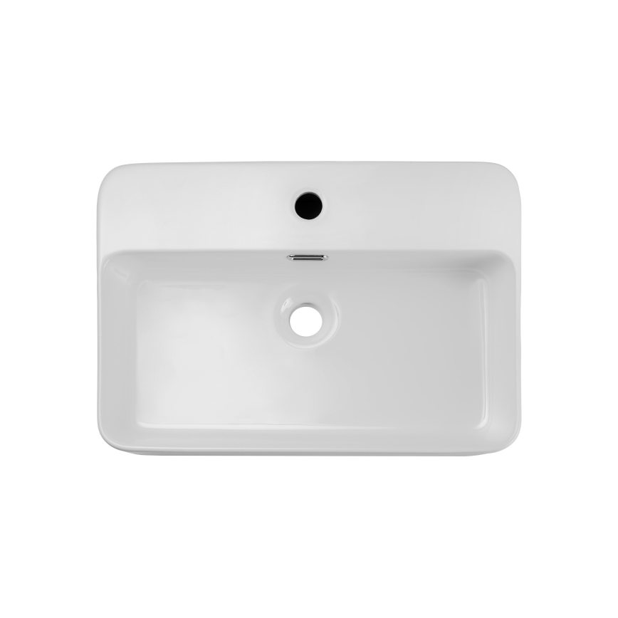 COMAD TRUST 2 WHITE ( E-6282 ) - Umyvadlo na desku TRUST 55x38 cm keramika/lesklá bílá