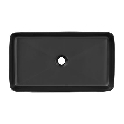 COMAD UM-6275 SLIM 60 BLACK DP - Umyvadlo na desku SLIM 61x34 cm keramika/matná černá
