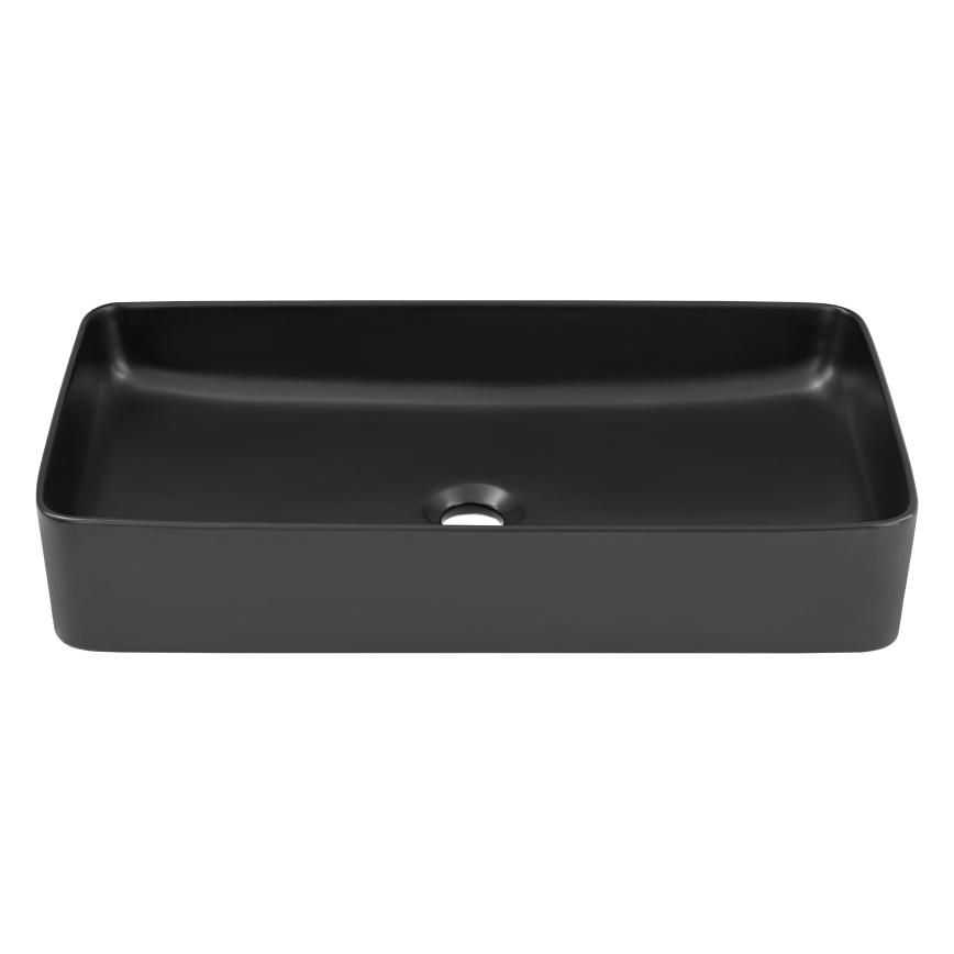 COMAD UM-6275 SLIM 60 BLACK DP - Umyvadlo na desku SLIM 61x34 cm keramika/matná černá