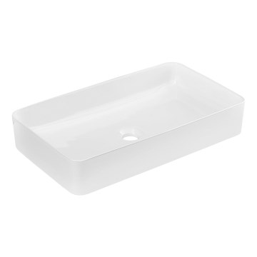 COMAD UM-6275 SLIM 60 WHITE DP - Umyvadlo na desku SLIM 61x34 cm keramika/lesklá bílá