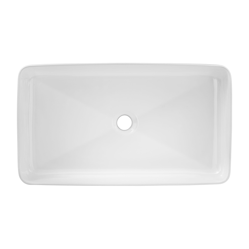 COMAD UM-6275 SLIM 60 WHITE DP - Umyvadlo na desku SLIM 61x34 cm keramika/lesklá bílá