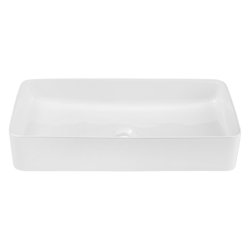 COMAD UM-6275 SLIM 60 WHITE DP - Umyvadlo na desku SLIM 61x34 cm keramika/lesklá bílá