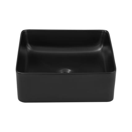 COMAD UM-6276 SLIM 40 BLACK DP - Umyvadlo na desku SLIM 37x37 cm keramika/matná černá