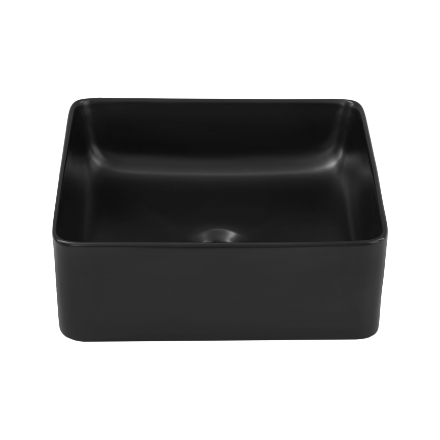 COMAD UM-6276 SLIM 40 BLACK DP - Umyvadlo na desku SLIM 37x37 cm keramika/matná černá