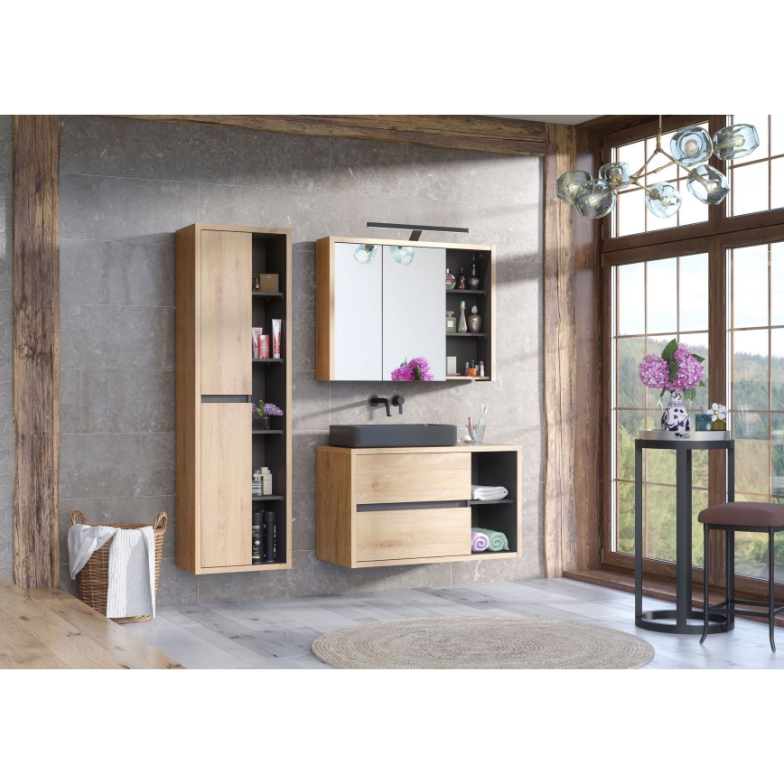 COMAD UM-6276 SLIM 40 GREY DP - Umyvadlo na desku SLIM 37x37 cm keramika/matná šedá