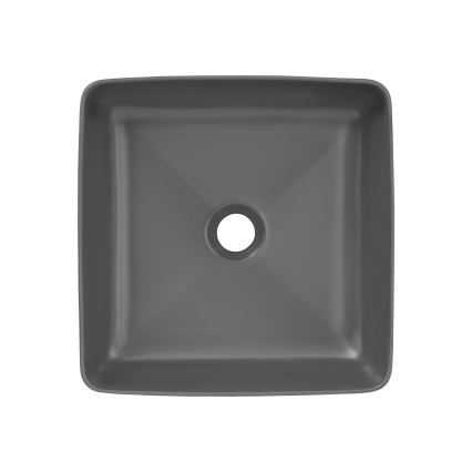 COMAD UM-6276 SLIM 40 GREY DP - Umyvadlo na desku SLIM 37x37 cm keramika/matná šedá