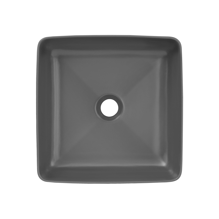 COMAD UM-6276 SLIM 40 GREY DP - Umyvadlo na desku SLIM 37x37 cm keramika/matná šedá