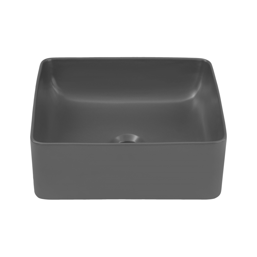 COMAD UM-6276 SLIM 40 GREY DP - Umyvadlo na desku SLIM 37x37 cm keramika/matná šedá