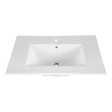 COMAD UM-CFP LAVA 50D - Zápustné umyvadlo LAVA 51x46 cm keramika/lesklá bílá