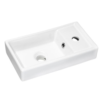COMAD UM-VEDEA 40 - Umyvadlo na desku VEDEA 40x22 cm keramika/lesklá bílá
