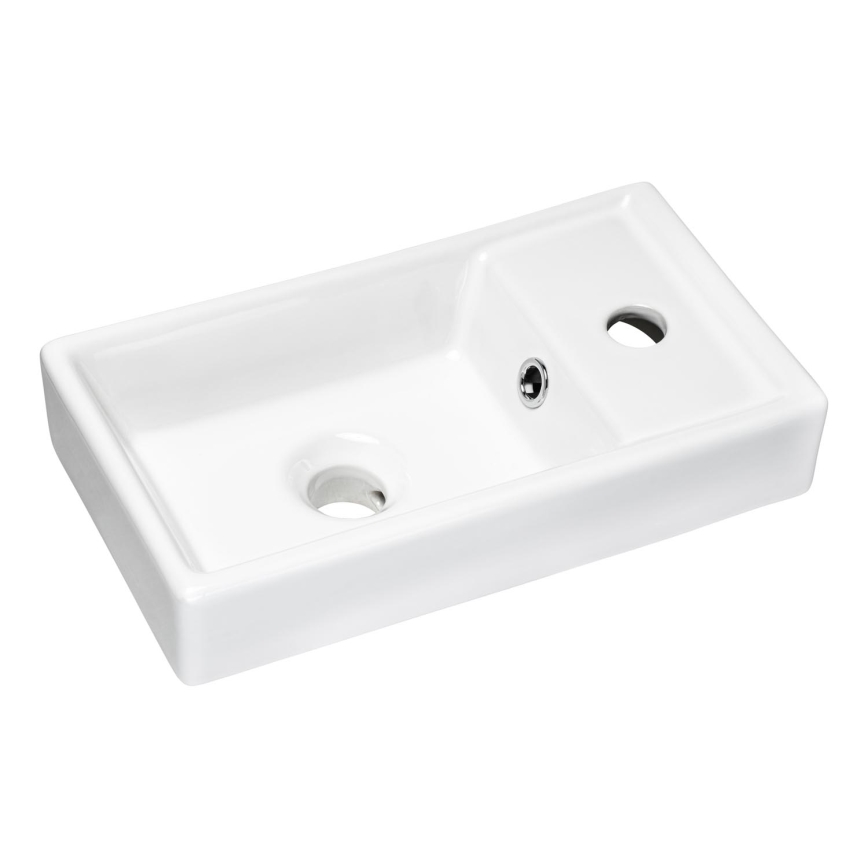 COMAD UM-VEDEA 40 - Umyvadlo na desku VEDEA 40x22 cm keramika/lesklá bílá