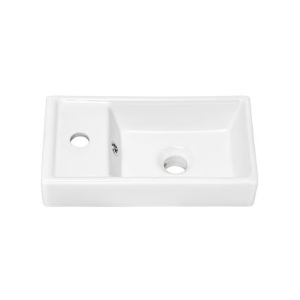 COMAD UM-VEDEA 40 - Umyvadlo na desku VEDEA 40x22 cm keramika/lesklá bílá