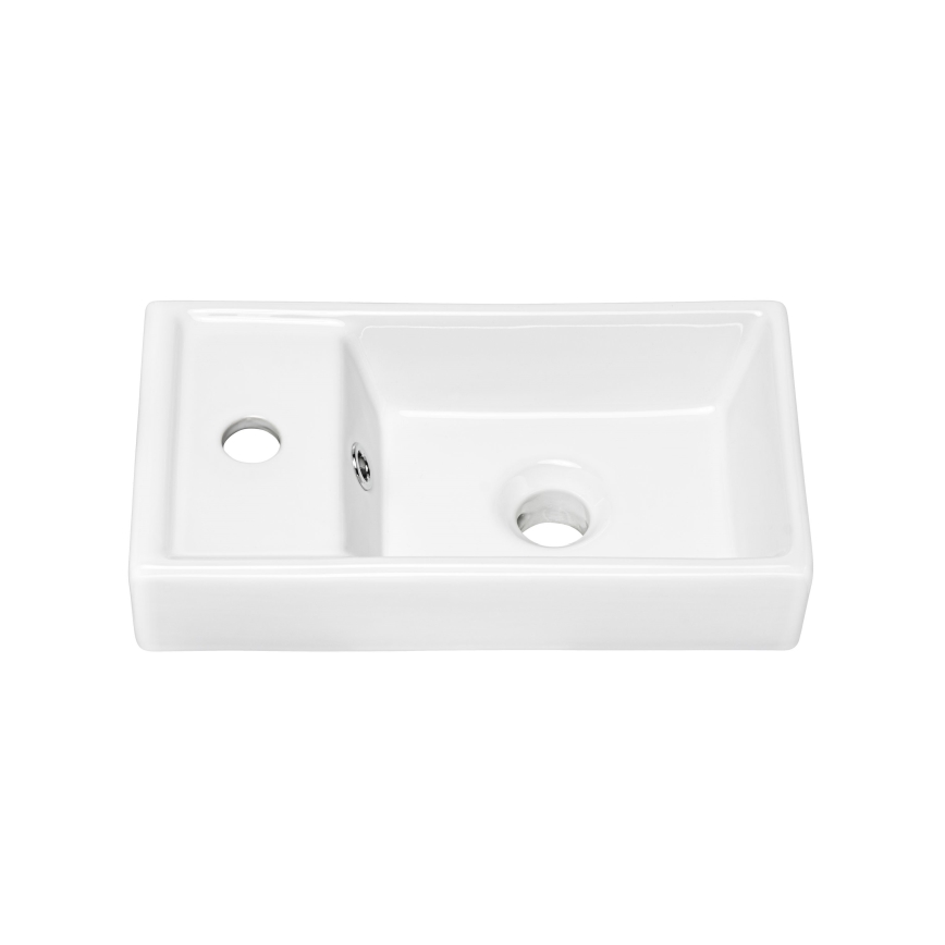COMAD UM-VEDEA 40 - Umyvadlo na desku VEDEA 40x22 cm keramika/lesklá bílá