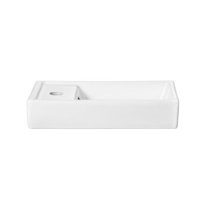 COMAD UM-VEDEA 40 - Umyvadlo na desku VEDEA 40x22 cm keramika/lesklá bílá