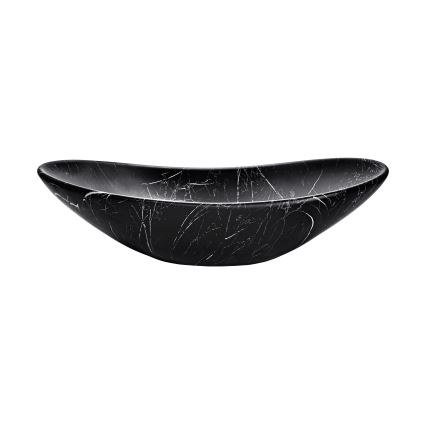 COMAD UN-LENA-MB2 - Umyvadlo na desku LENA 61,5x36 cm keramika/matná černá