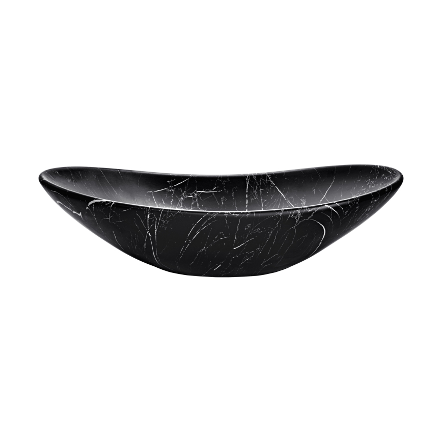COMAD UN-LENA-MB2 - Umyvadlo na desku LENA 61,5x36 cm keramika/matná černá