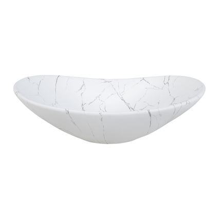 COMAD UN-LENA-MW17 - Umyvadlo na desku LENA 61,5x36 cm keramika/matná bílá