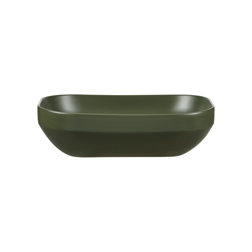 COMAD UN-NELI-MFG - Umyvadlo na desku NELI 50,4x35,2 cm keramika/matná zelená