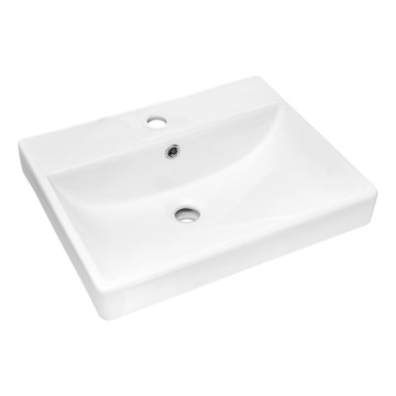 COMAD UN-RITA-GW-60 - Umyvadlo na desku RITA 60x40 cm keramika/lesklá bílá
