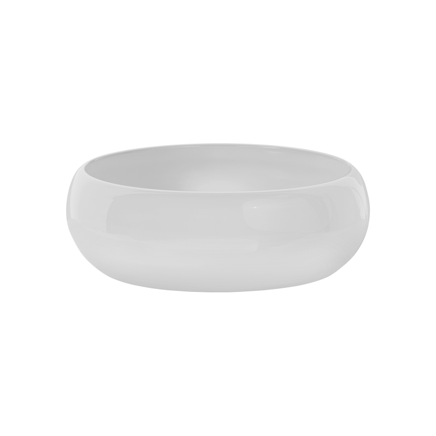 COMAD UN-WIKI-SW - Umyvadlo na desku WIKI pr. 36 cm keramika/lesklá bílá