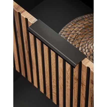 COMAD XILO BLACK WOTAN 82-60-D-2S-Koupelnová skříňka pod umyvadlo XILO černá/dub