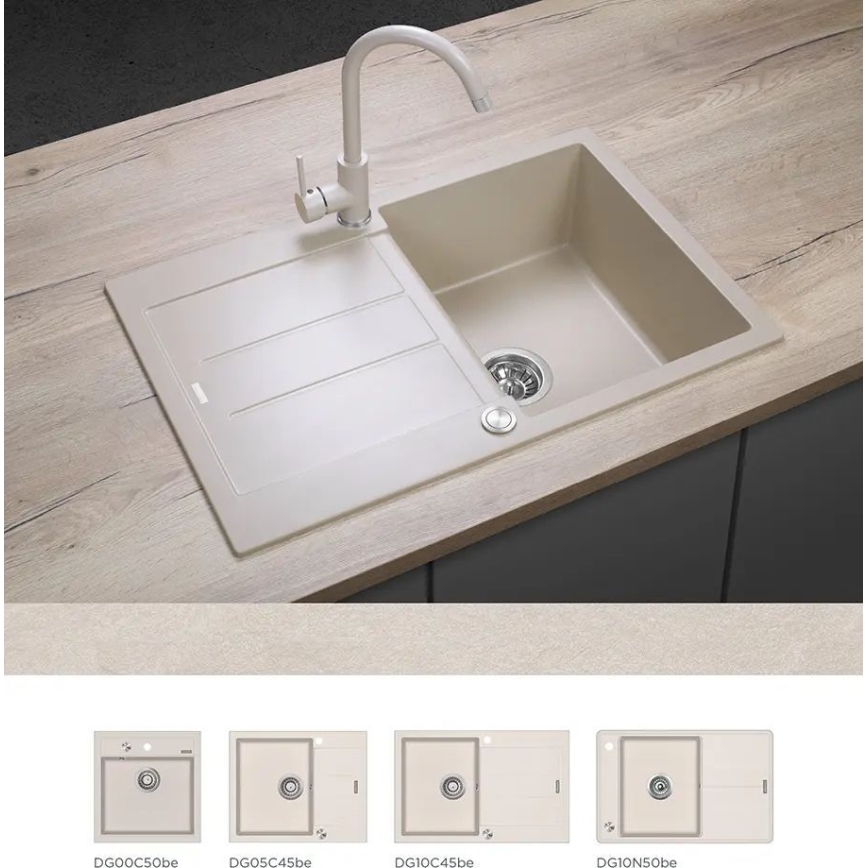 Concept BDG3334BE - Dřezová baterie 33,5 cm granit/béžová