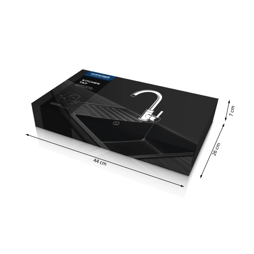 Concept BDG3334DG - Dřezová baterie 33,5 cm granit/tmavě šedá