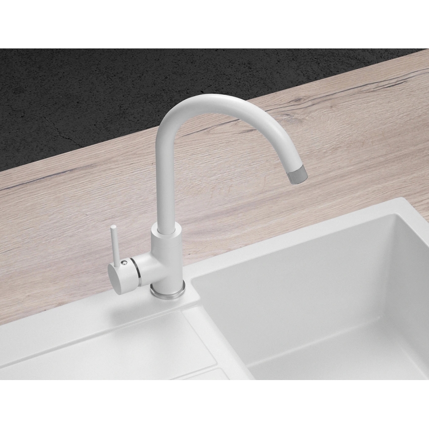 Concept BDG3334WH - Dřezová baterie 33,5 cm granit/bílá