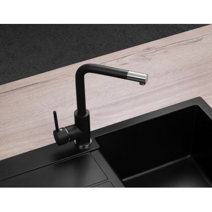 Concept BDG4327BC - Dřezová baterie 27,3 cm granit/černá