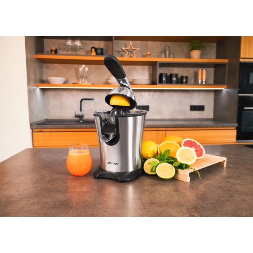 Concept CE3520 - Pákový lis na citrusy 0,75 l 160W/230V nerez