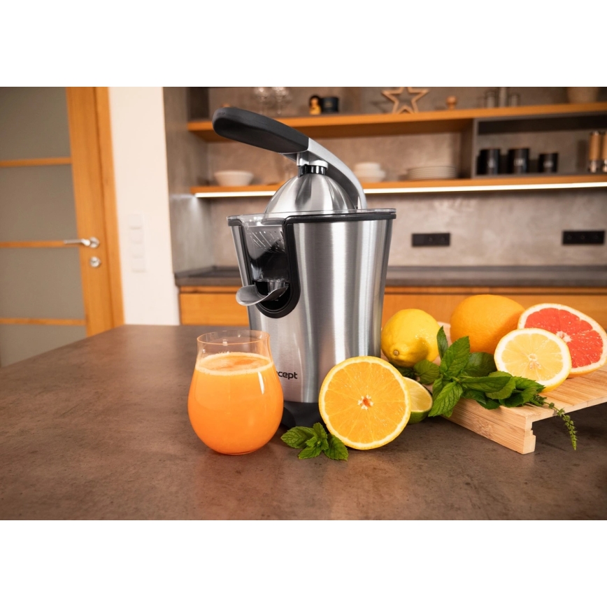 Concept CE3520 - Pákový lis na citrusy 0,75 l 160W/230V nerez