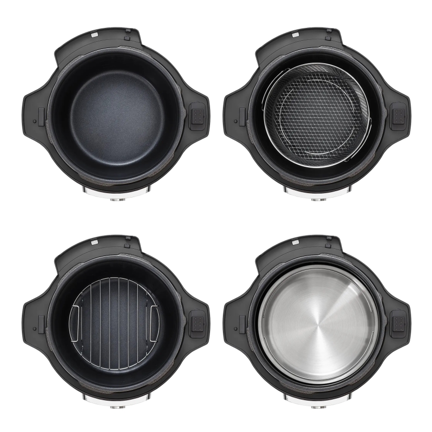 Concept CK8000 - Multifunkční elektrický tlakový hrnec a horkovzdušná fritéza 5,6 l 11v1 1500W/230V černá