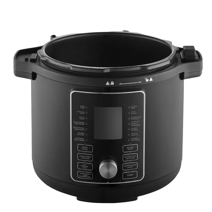 Concept CK8000 - Multifunkční elektrický tlakový hrnec a horkovzdušná fritéza 5,6 l 11v1 1500W/230V černá