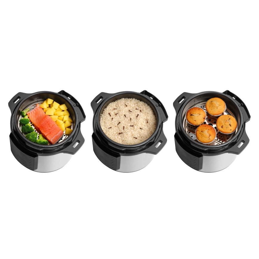 Concept CK8001 - Multifunkční elektrický tlakový hrnec 5,6 l 1000W/230V Wi-Fi nerez