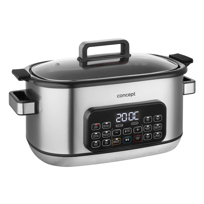 Concept CK9000 - Multifunkční elektrický hrnec 6 l 10v1 1250W/230V nerez