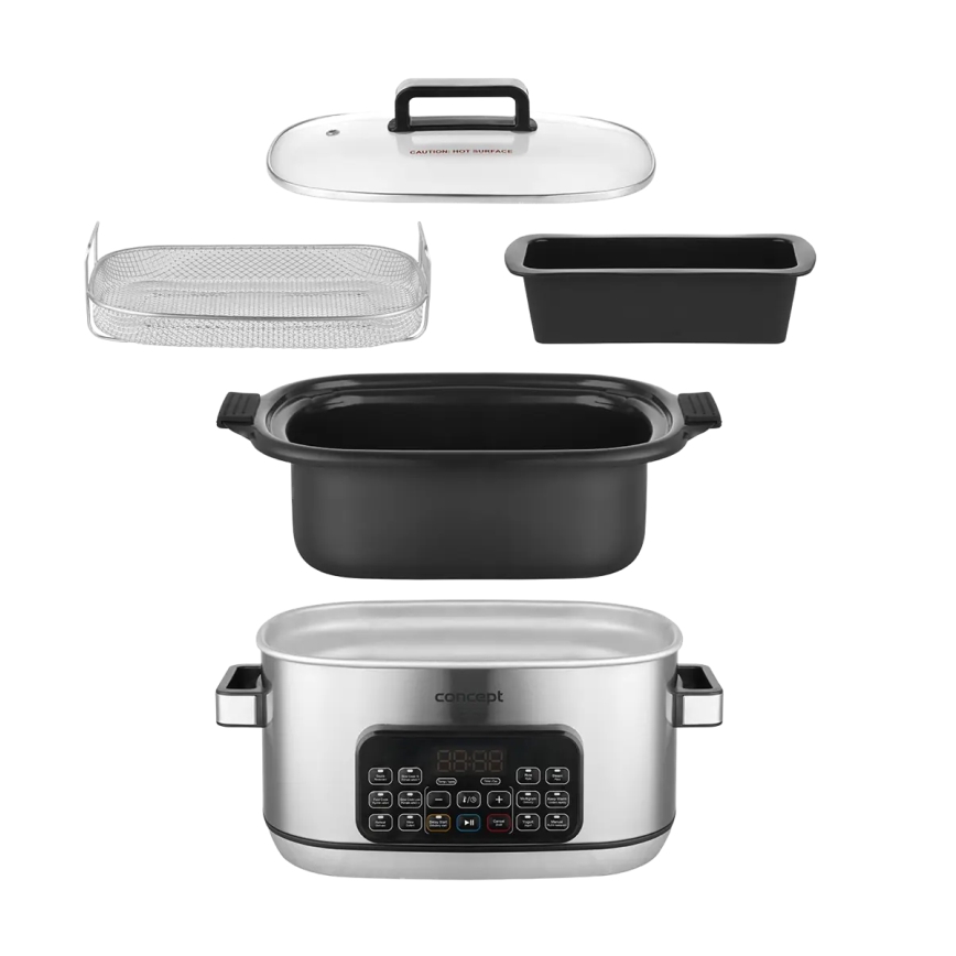 Concept CK9000 - Multifunkční elektrický hrnec 6 l 10v1 1250W/230V nerez