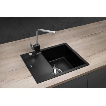 Concept DG05C45BC - Kuchyňský dřez CUBIS 50x62 cm granit/černá