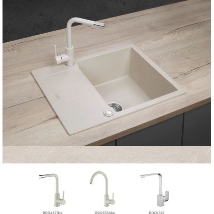 Concept DG05C45BE - Kuchyňský dřez CUBIS 50x62 cm granit/béžový