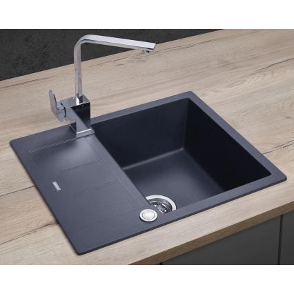 Concept DG05C45DG - Kuchyňský dřez CUBIS 50x62 cm granit/tmavě šedá
