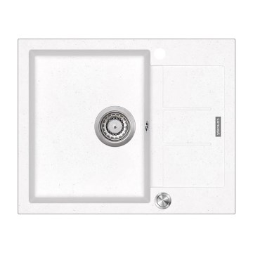 Concept DG05C45WH - Kuchyňský dřez CUBIS 50x62 cm granit/bílá