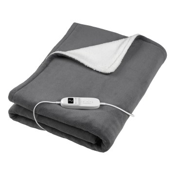 Concept DV7420 - Elektrická vyhřívaná deka 160W/230V 180x130 cm šedá/bílá